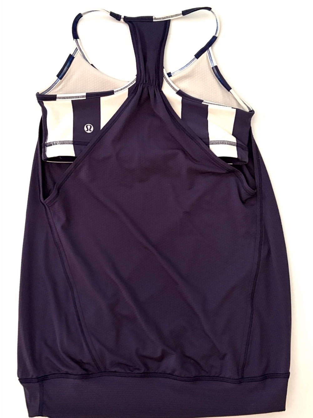 Lululemon Women’s Top No Limits Tank Top Blue White size 4